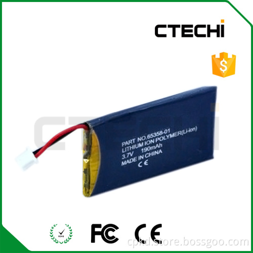 Li-polymer bluetooth headset battery CS50 100% compatible battery 65358-01
